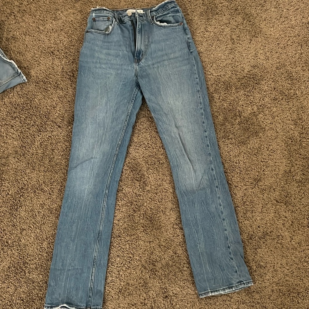 Abercrombie & fitch 27/4 the 90s slim straight ultra high rise